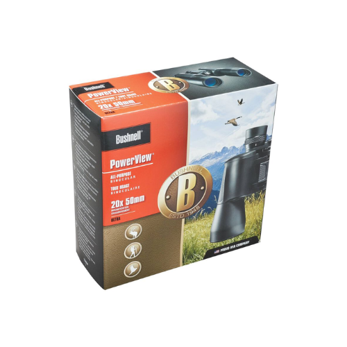 Bushnell PowerView 20X50 Binoculars (132050) FREE Air Duster - Limited Lifetime Warranty