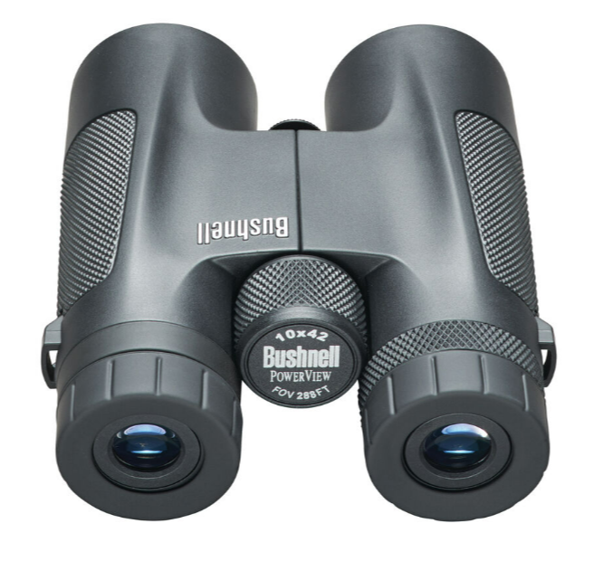 Bushnell POWERVIEW® Roof Binoculars 10X42 (141042) FREE Air Duster - Limited Lifetime Warranty