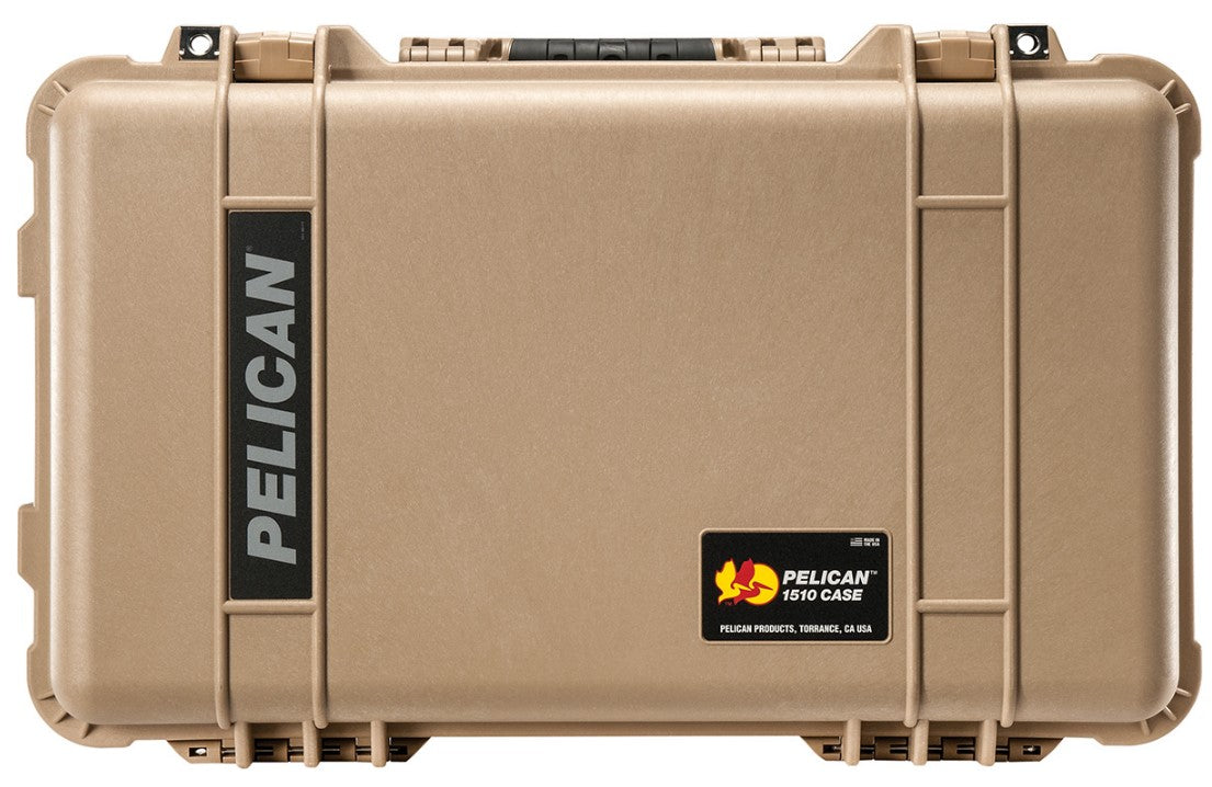 Pelican 1510 Protector Carry-On Case With Foam, Desert Tan - Limited Lifetime Local Warranty