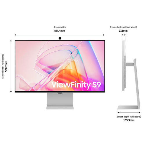 Samsung 27" ViewFinity S9 S90PC 5K Monitor - 3 Years Warranty