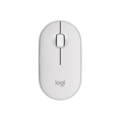 Logitech Pebble Mouse 2 M350S Wireless Bluetooth Mouse Tonal White (White / Rose / Graphite)