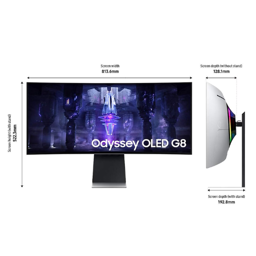 Samsung 34" Odyssey OLED G8 G85SB WQHD 175Hz Gaming Monitor - 3 Years Warranty
