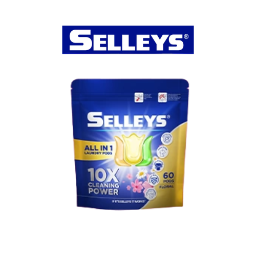 Selleys All in One Laundry Refill Pods with 60 pcs Pod (Floral / Lavender / Rose Vanilla / Cherry Bloom)