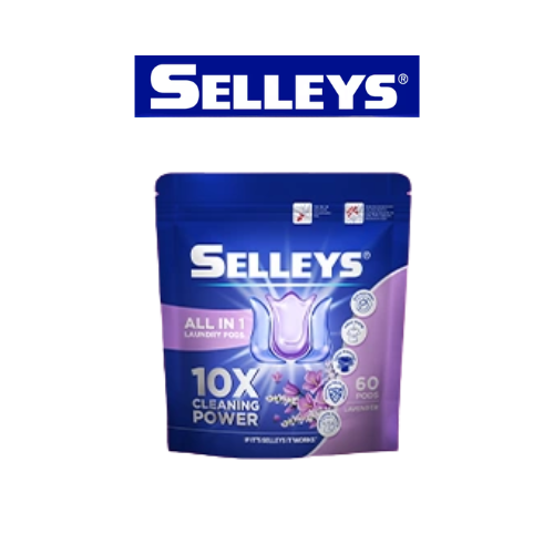 Selleys All in One Laundry Refill Pods with 60 pcs Pod (Floral / Lavender / Rose Vanilla / Cherry Bloom)