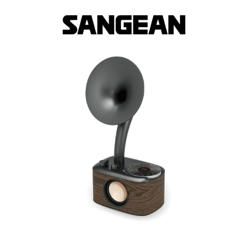 Sangean CP-100 (AM / FM / Bluetooth / AUX Retro Design Gramophone Radio) - 1 Year Manufacturer Warranty