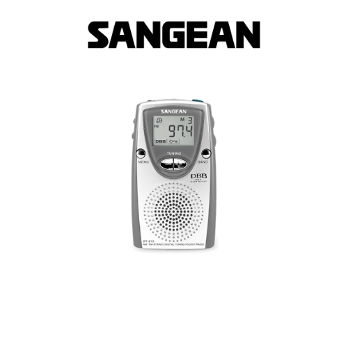 Sangean DT-210 (AM / FM-Stereo Pocket Radio) - 1 Year Manufacturer Warranty