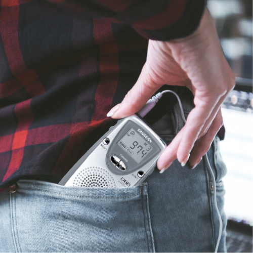 Sangean DT-210 (AM / FM-Stereo Pocket Radio) - 1 Year Manufacturer Warranty