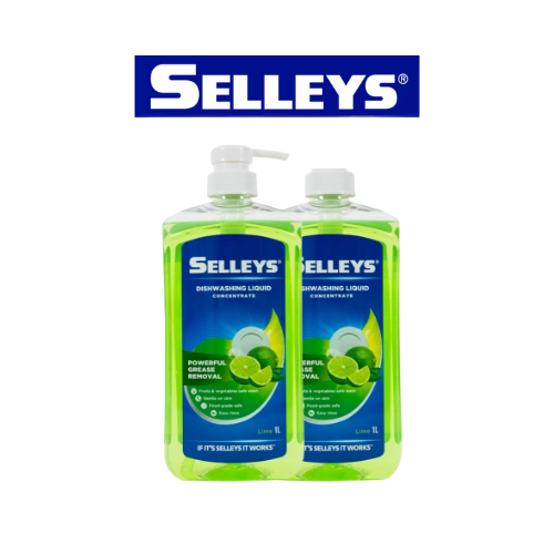 Selleys Dishwashing Liquid Concentrate 1L & 1L Refill (Lime / Lemon)