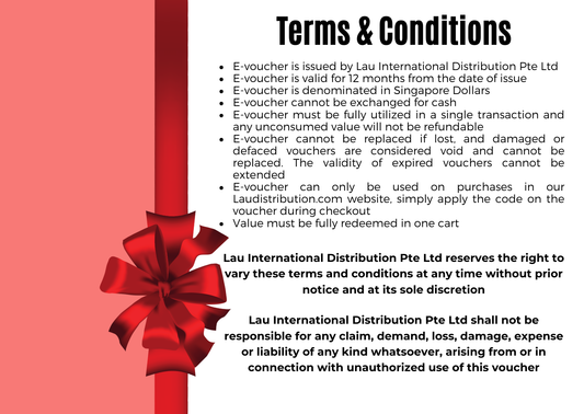 E-Gift Voucher - $10, $20, $50, $100, $200, $500