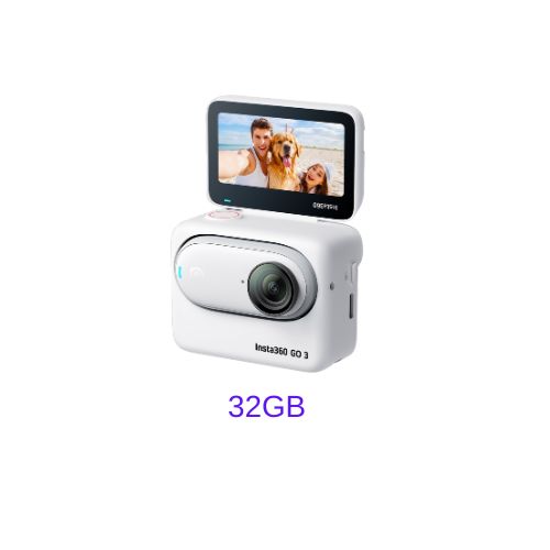 Insta360 GO3 White/Black (32GB/64GB/128GB) Tiny Action Camera With/Without Air Duster - 1 Year Warranty