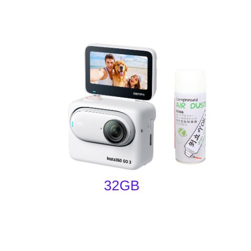 Insta360 GO3 White/Black (32GB/64GB/128GB) Tiny Action Camera With/Without Air Duster - 1 Year Warranty