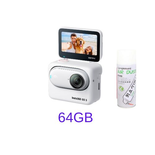 Insta360 GO3 White/Black (32GB/64GB/128GB) Tiny Action Camera With/Without Air Duster - 1 Year Warranty