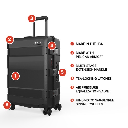 Pelican HC25 Travel 25" ATX Carry-On Hard-Sided Luggage