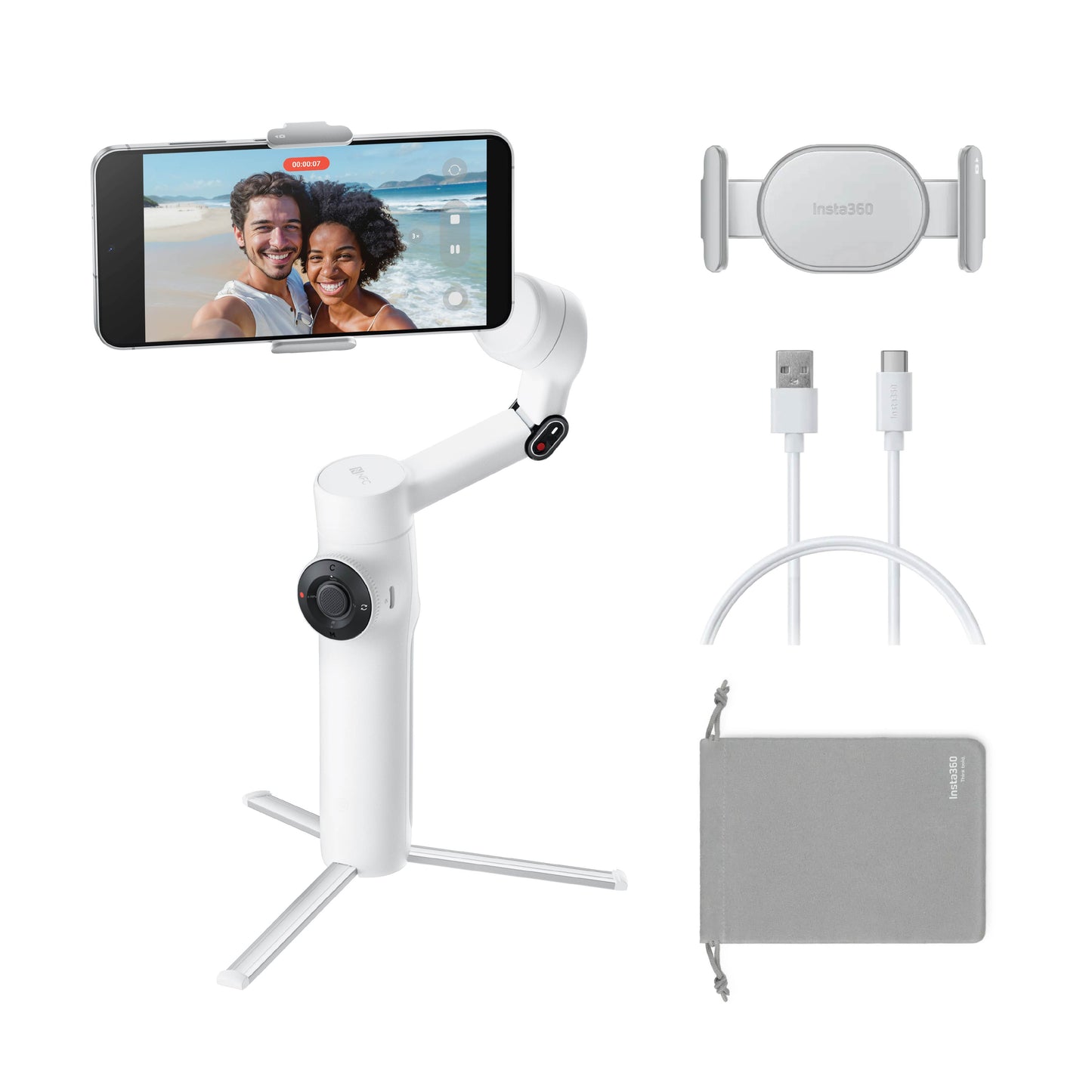 Insta360 Flow 2 (AI Film Maker Stabilizer Gimbal)