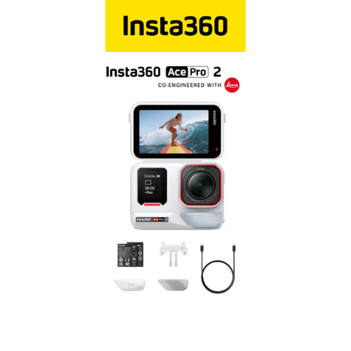 Insta360 Ace Pro 2 Action Camera (Standard Bundle) - Single/Dual Battery