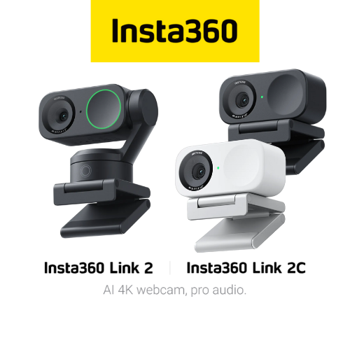 Insta360 Link 2 & Insta360 Link 2C (Graphite Black/Arctic White)