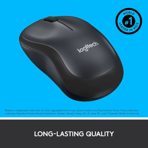 Logitech M221 Silent Wireless Mouse - 3 Years Warranty