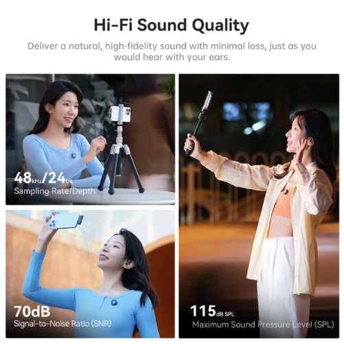 Hollyland LARK M2 Combo Wireless Lavalier Microphone - 1 Year Manufacturer Warranty