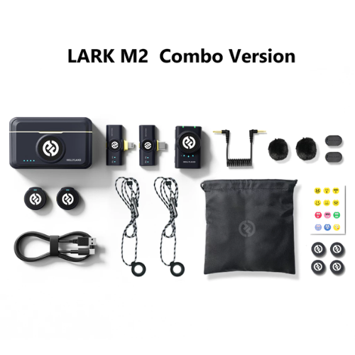 Hollyland LARK M2 Combo Wireless Lavalier Microphone - 1 Year Manufacturer Warranty