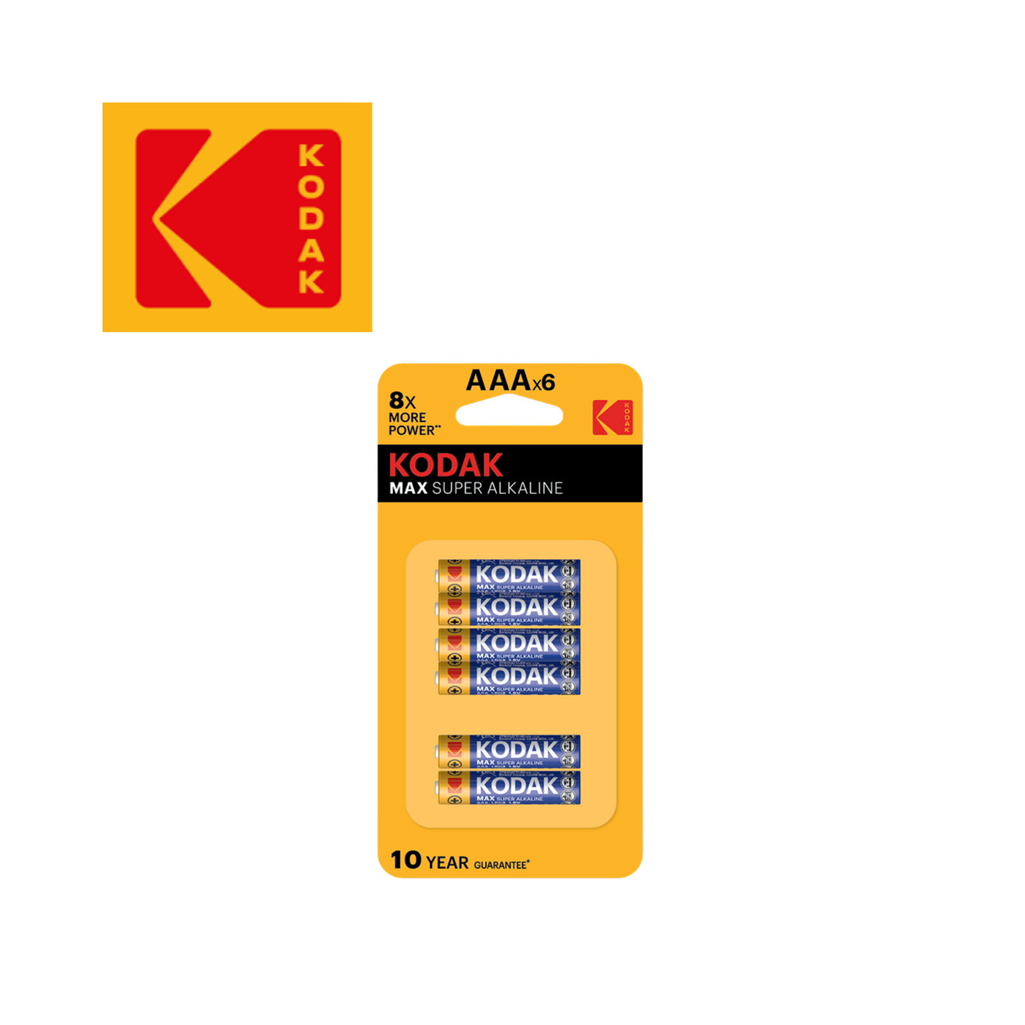 Kodak Battery MAX Alkaline Battery (10 year guarantee in storage)