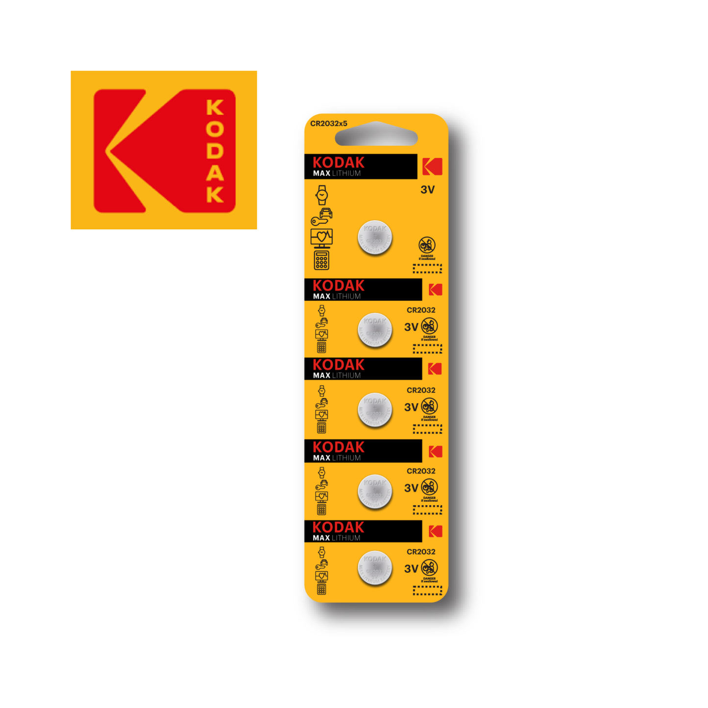 Kodak Batteries - Max Lithium Button Cell Batteries