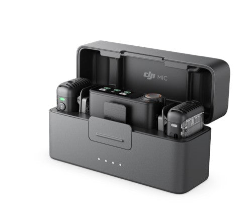 DJI Mic 2 Wireless Microphone | High Quality Audio Recording | Magnetic Attachment | 14H Internal Recording | Pocket-sized Pro Audio