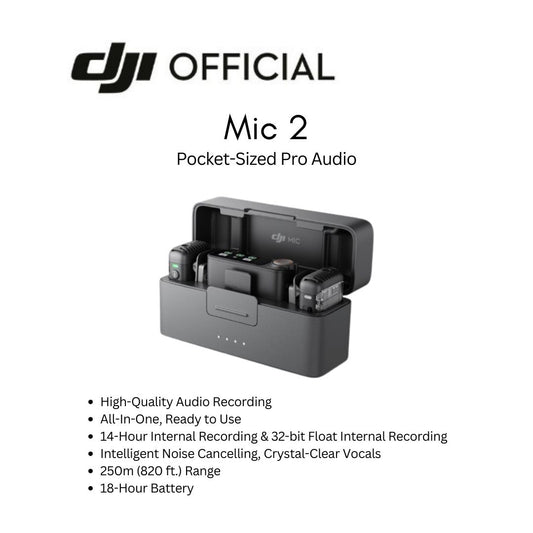 DJI Mic 2 Pocket-sized Pro Audio