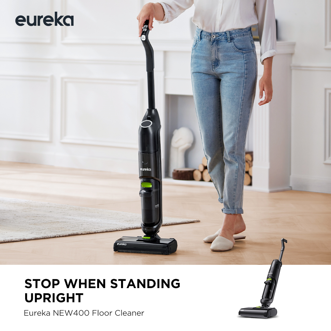 Eureka NEW400 Cordless Wet Dry Vacuum All-in-One Mop FREE additional 1 bottle detergent