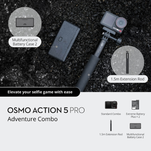 DJI Osmo Action 5 Pro - New Gen 1/1.3" sensor |Subject Tracking|32x Slow Motion|Waterproof up to 20m
