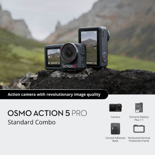 DJI Osmo Action 5 Pro - New Gen 1/1.3" sensor |Subject Tracking|32x Slow Motion|Waterproof up to 20m