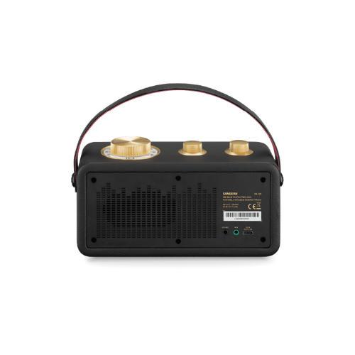 Sangean RA-101 (FM / Bluetooth / TWS / AUX Portable Wooden Cabinet Radio) - 1 Year Manufacturer Warranty