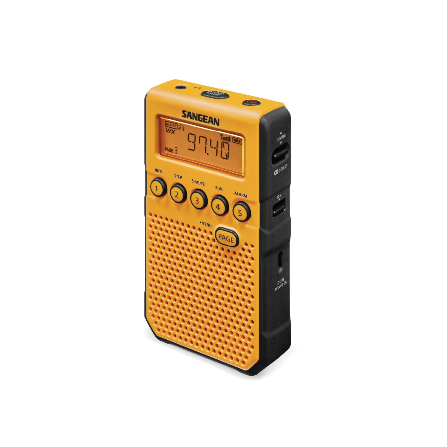 Sangean DT-800 (FCC AM / FM / Weather Alert Pocket Radio) - 1 Year Manufacturer Warranty