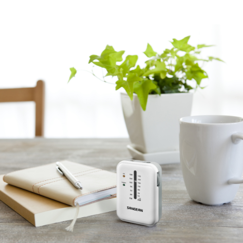 Sangean SR-32 CE AM / FM Pocket Radio (White-Grey) - 1 Year Manufacturer Warranty