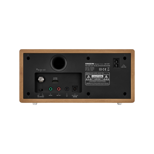Sangean WR-11BT AM / FM / AUX / Bluetooth Wooden Cabinet Radio (Light Wood-Black) - 1 Year Manufacturer Warranty