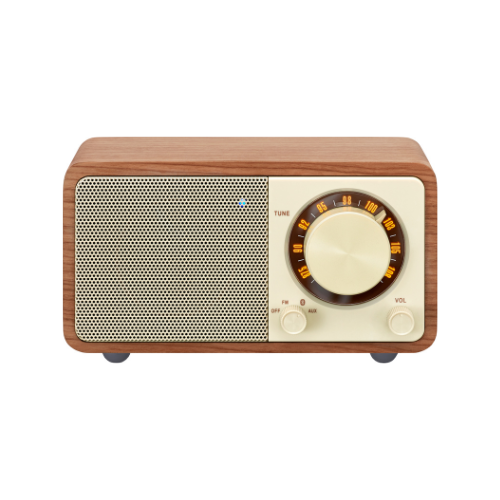 Sangean WR-7 FM / Bluetooth / AUX Wooden Cabinet Radio (Dark Cherry/Walnut) - 1 Year Manufacturer Warranty