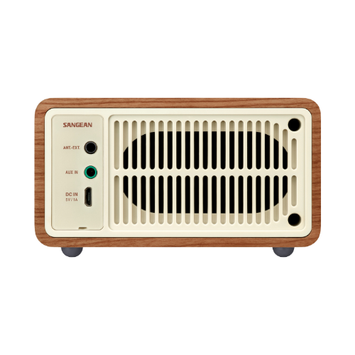 Sangean WR-7 FM / Bluetooth / AUX Wooden Cabinet Radio (Dark Cherry/Walnut) - 1 Year Manufacturer Warranty