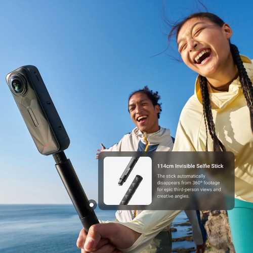 Insta360 X5 Premium Lens Guard Bundle (Lens Cap, 114cm Invisible Selfie Stick and Premium Lens Guards)