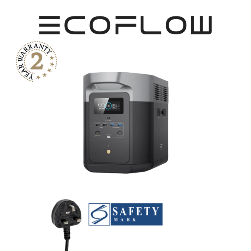 EcoFlow DELTA Max(2000) Portable Power Station FREE 160W Solar Panel And SoundStream Speaker - 2 Years Local Manufacturer Warranty