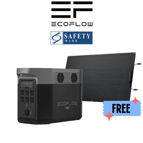 EcoFlow DELTA MAX (2000) Portable Power Station FREE 100W and Bluetooth Speaker N42 - 3 Years Local Manufacturer Warranty