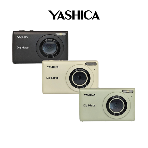 Yashica DigiMate Compact Digital Camera (Black/Off White/Mint Green)
