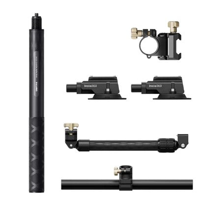 Insta360 Dual/Triple Suction Cup Car Mount with/without Insta360 Action Invisible Selfie Stick
