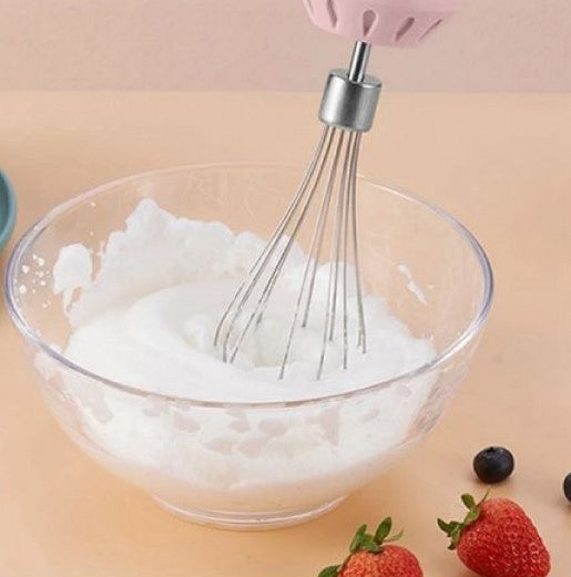 Wireless Handheld Food Blender/Egg Beater/Flour Mixer/USB Rechargeable Compact Lightweight