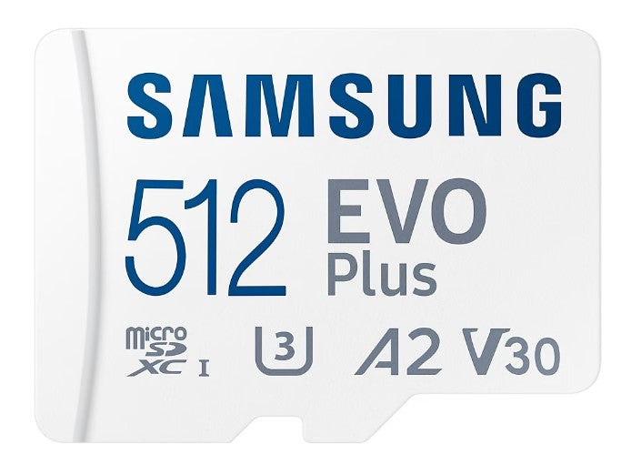 Samsung EVO Plus microSDXC Memory Card 64GB/128GB/256GB/512GB, With Adapter