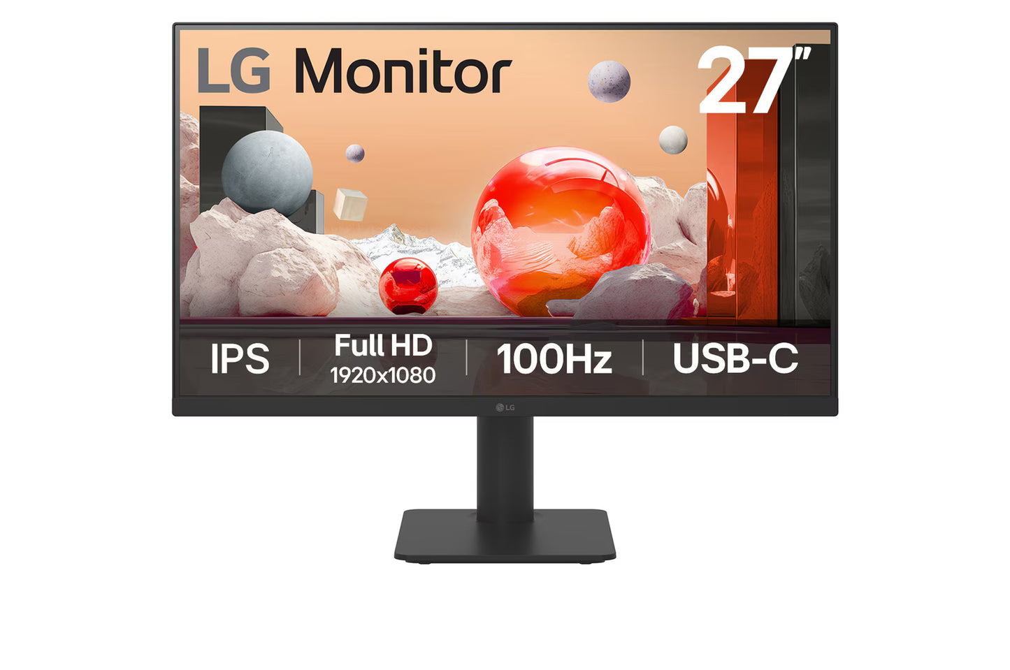 LG 23.8"/27" IPS Full HD 100Hz Borderless Design Monitor-1 Year Warranty (24MS570-B | 27MS570-B )