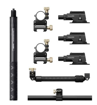 Insta360 Dual/Triple Suction Cup Car Mount with/without Insta360 Action Invisible Selfie Stick