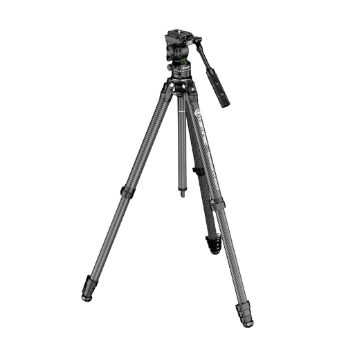 Tamrac Revolution V1-265CP Professional Carbon Tripod (Black) with Panhead FREE Tamrac Phone Holder