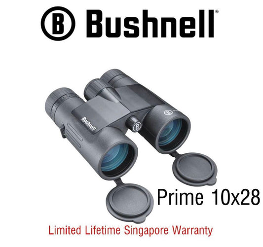 Bushnell Binoculars Prime 10x28 (BPR1028) FREE Air Duster - Limited Lifetime Warranty