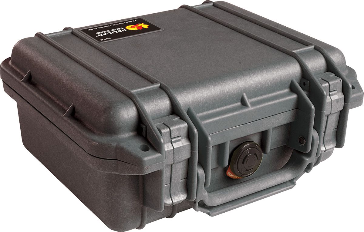 Pelican 1200 Black Protector Case with Foam-Limited Lifetime Local Warranty