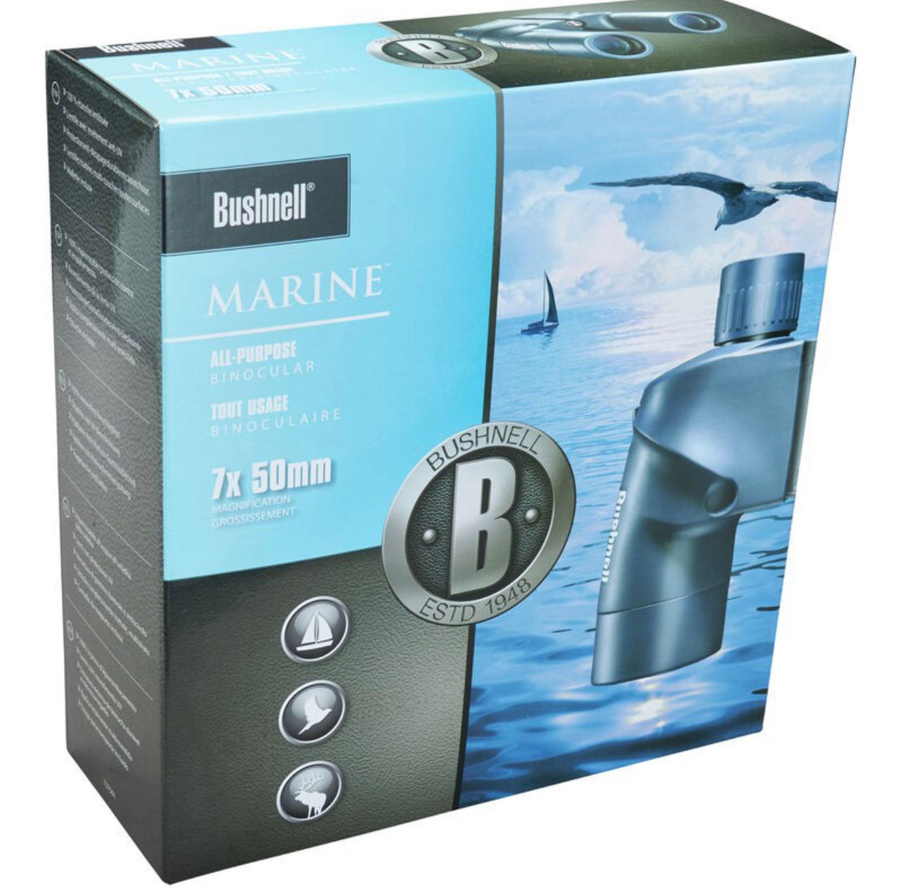Bushnell Binoculars Marine 7x50 (137501) FREE Air Duster - Limited Lifetime Warranty