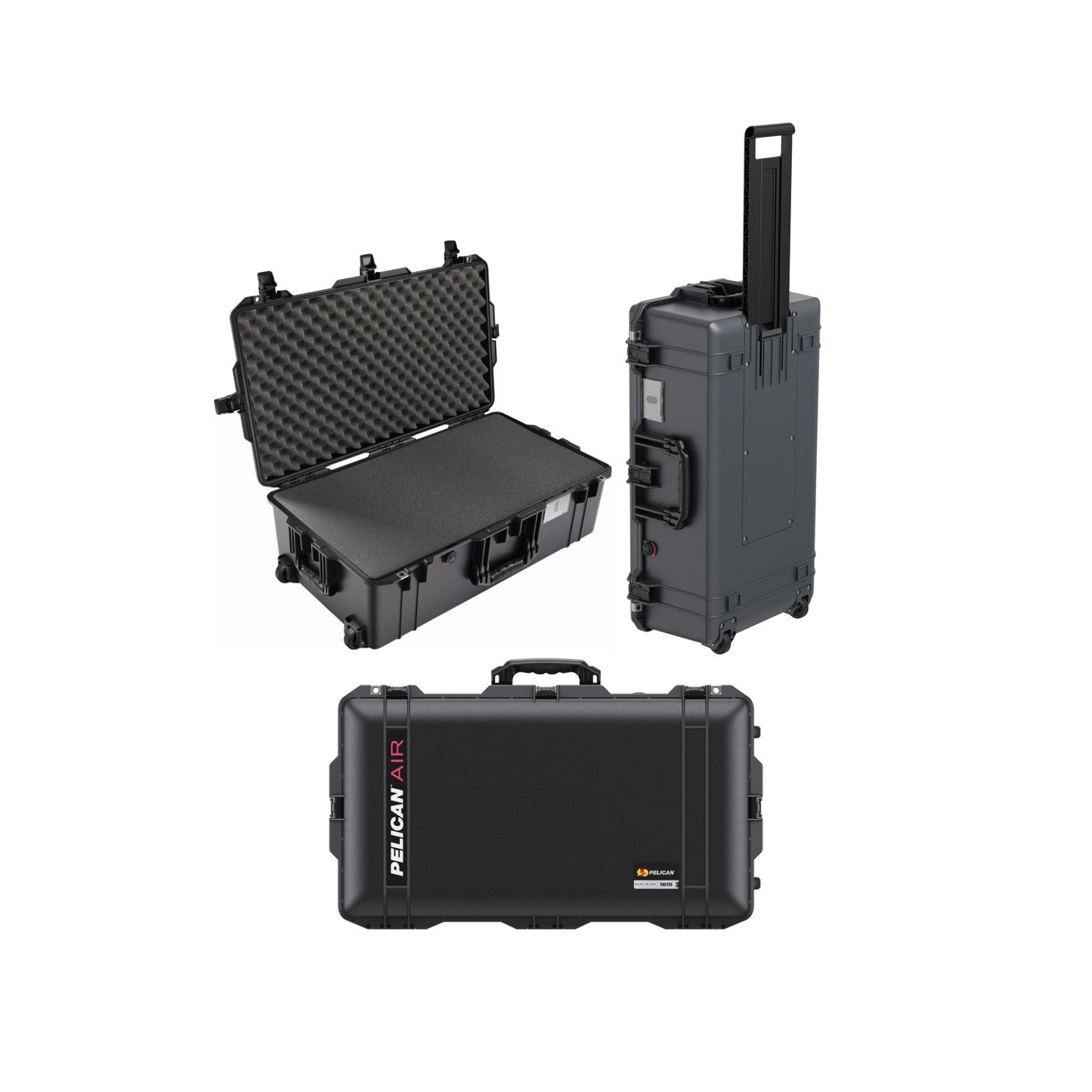 Pelican 1615 Wheeled Air Case with Foam-Limited Lifetime Local Warranty